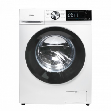 Masina de spalat rufe VIVAX WFL-140816PMI, 8kg, 1400 RPM, BLDC Motor Inverter, Clasa A, Steam Hygiene, Children's sensitive laundry, Eco, Display digital, Control electronic, Stain Magic, Quick Wash, Delay Start, 16 Programe, Alb