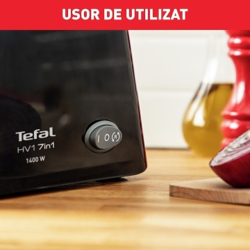 Masina de tocat Tefal 7 in 1 NE108831, 1400 W, 1.7 kg/min, functie reverse, 3 site din inox, 3 cilindrii pentru feliere, accesoriu pentru carnati, Negru - Img 7