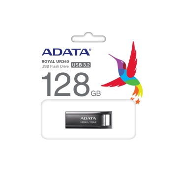 Memorie USB Adata Royal UR340, 128Gb, Negru - Img 2