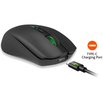 Mouse office wireless Meetion BTM002, Negru - Img 4