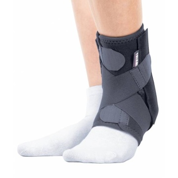 Orteza de glezna mobila cu suport elastic, pentru copii, Triamed Malleofix Plus Junior, SRT331, Universal, Negru