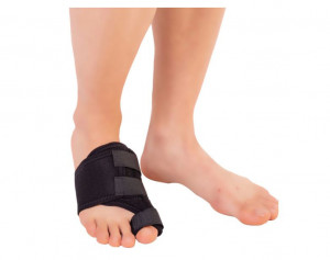 Orteza hallux valgus Triasport Hallufix, SRT301, Marime universala, Negru - Img 1