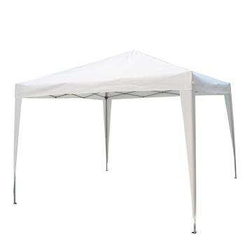 Pavilion gradina, otel/poliester, 295 x 295 cm, H 255 cm, alb