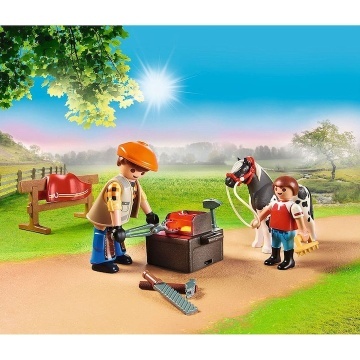 Playmobil Country - Pony Farm, Masina pentru potcovire cai 70518 - Img 5