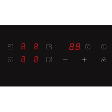 Plita incorporabila VIVAX BH-04MVC, Vitroceramica, Patru zone de gatit, Boost, Control touch, Timer, Putere maxima 8000 W, Timer digital, Setari putere in 9 trepte, Indicator caldura reziduala, Sticla securizata, 60 cm, Negru - Img 2
