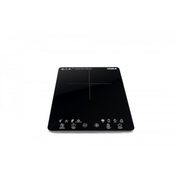 Plită inducție portabilă Vivax HPI-2001TP, 2000 W, 1 zonă de gătit cu control tactil digital, afișaj LED multifuncțional, 8 programe automate, funcție timer 1–4h, oprire automată, suprafață sticlă ceramică termorezistentă, design compact, negru - Img 7