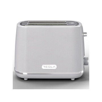 Prajitor de paine Tesla TS400GX, 930W, 2 feliiFunctie Dezghetare, Functie Reincalzire, albgGri