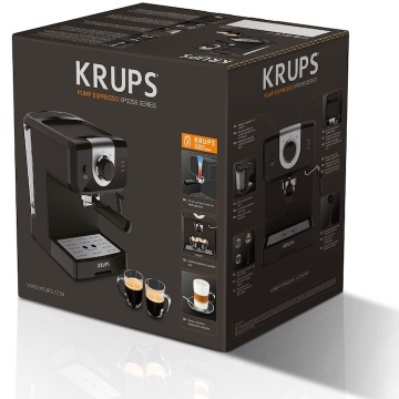 (Resigilat) Espressor manual Krups XP320830, 1050 W, 15 bar, 1.5 L, Dispozitiv spumare, Negru - Img 6
