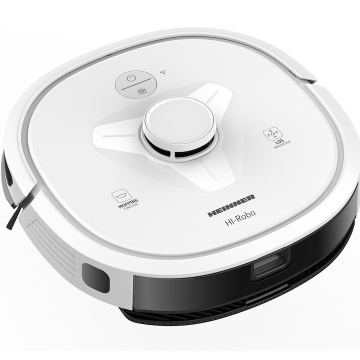 Robot de aspirare Heinner HI-Robo HRVC-M33WH, WI-FI, aspirator si mop, 14.4V/ 3350 mAh, putere aspirare 2000Pa, motor BLDC, navigatie LDS, autonomie 180 min, recipient praf: 600 ml, rezervor apa 250 ml, alb - Img 3