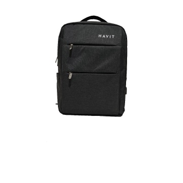 Rucsac Laptop HAVIT H0026, Rezistent la abraziune si rupere, Port USB, 340x120x430 mm, Negru - Img 3