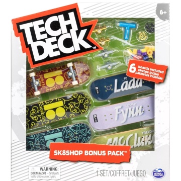 Set 6 mini placi skateboard, Tech Deck, Bonus Pack, PlanB - Img 1