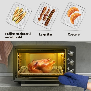Set Air-Fry (tava + cos) Albatros pentru cuptor - Img 6