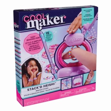 Set creativ pentru confectionarea bratarilor, Cool Maker, Stack'd Heishi - Img 4