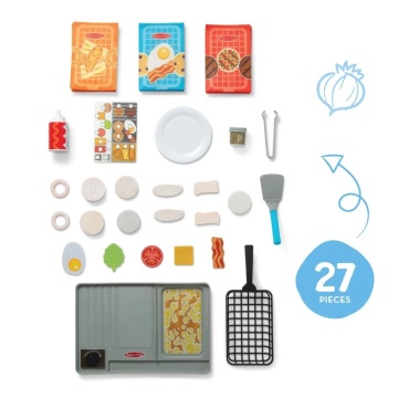 Set de joacă Melissa & Doug Spin Master - Flip and Fry Grill 27 piese 3 ani+ - Img 4