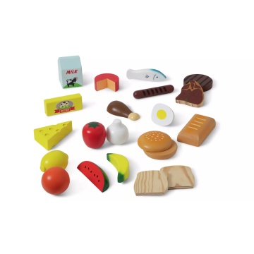 Set de joacă Melissa & Doug Sturdy Wooden Food Set 2 Ani+ - Img 2