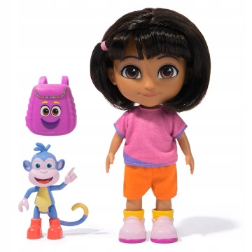 Set Figurine Dora și Boots cu Accesorii de Călătorie, Nickelodeon, 30x10cm, Multicolor, pentru 3 ani - Img 4
