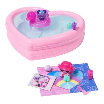 Set figurine Hatchimals Alive Curcubeu, Spin Master, Bestie Pool Party - Img 4