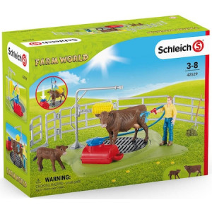 Set figurine Schleich, Farm World, Centru de spalat vaci - Img 1