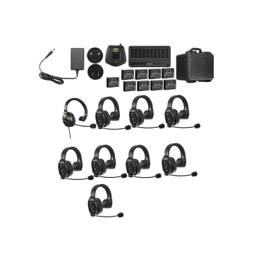 Solutie intercom completa Saramonic WiTalk WT9S9xbat, 9 pers, Full-Duplex 1.9GHz, single-ear