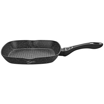 Tigaie Grill antiaderenta cu capac Samus VER283LGPB-28x28 cm - Img 2