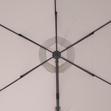 Umbrela terasa, aluminiu/otel/poliester, Ø 290 cm, H 251 cm, crem - Img 7