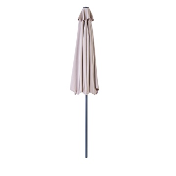 Umbrela terasa, aluminiu/poliester, 268 x 135 cm, H 235 cm, bej - Img 2
