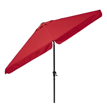 Umbrela terasa, aluminiu/poliester, Ø 296 cm, H 247 cm, rosie - Img 4