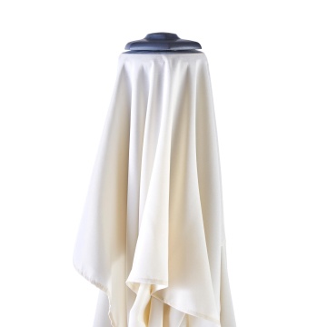 Umbrela terasa, de perete, aluminiu/poliester, 262 x 135 cm, H 240 cm, alb - Img 5