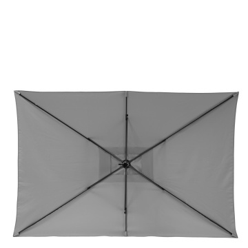 Umbrela terasa, otel/poliester, 194 x 300 cm, H 255 cm, gri - Img 2