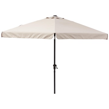 Umbrela terasa, otel/poliester, 296 x 296 cm, H 247 cm, taupe
