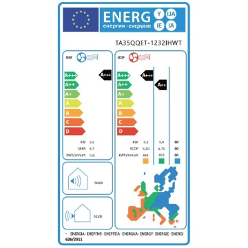 Aer conditionat Tesla TA35QQET-1232IHWT, Wi-Fi, 12000 BTU, clasa energetica A+++, fara kit de instalare - Img 9