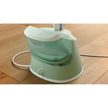 Aparat de calcat vertical cu picior Philips STE1010/70, picior ajustabil pe inaltime, putere 1600W (240V), 2 setari pentru abur, debit abur 35g/min, manusa, capacitate rezervor 1.8L, verde - Img 8