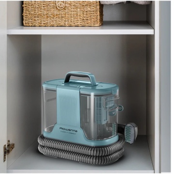 Aspirator cu spalare Rowenta Clean IT IN3021F0, 400W, putere aspirare 11.5kPa, rezervor apa & detergent 1.4L, rezervor apa murdara 0.85L, perie 8 cm, perie spatii inguste, accesoriu autocuratare, design compact, verde & turcoaz - Img 5