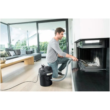 Aspirator pentru cenusa Karcher AD 2, putere nominala 1000 W, putere aspiratie 190 W, rezervor metalic de 14 L, furtun aspirare cu captusire metalica 1.2 m, functie de curatare filtru, aspirare cenusa rece - Img 2