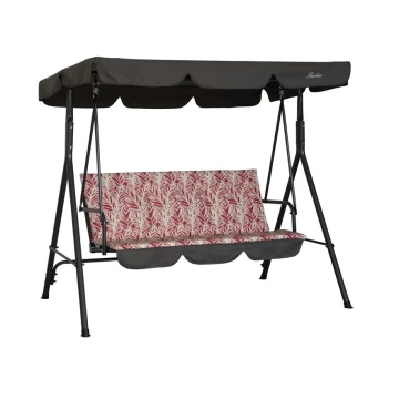 Balansoar pentru curte 140x110x153 cm, Burgundy