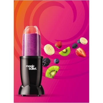 Blender Nutrbullet Magic MBR06B, 200 W, 1 viteza, cupa 355 ml, cupa 560 ml, negru - Img 7