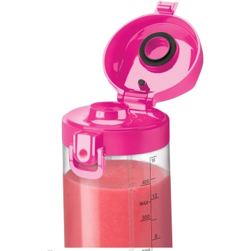 Blender portabil Nutribullet NBP003BP, 475 ml, USB‑C, roz - Img 3