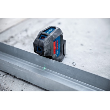 Bosch GPL 3 G Nivela cu 3 puncte cu laser verde, 30 m - Img 1