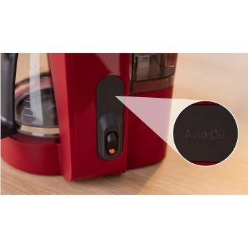 Cafetiera Bosch My Moment TKA2M114, 1.37 l, cana sticla, sistem antipicurare, oprire automata, rezervor de apa detasabil, cu sistem de umplere usoara, Rosu - Img 7