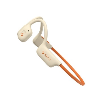 Casti bluetooth HAVIT E510BT Freego1, Open-ear, cu sistem de transmitere a sunetului prin aer, Bej - Img 7