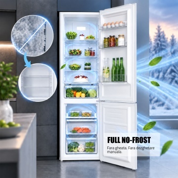 Combina frigorifica Samus SCW358NFIE, 253 L, Full No Frost, Motor Dual Inverter, Clasa E, Alb - Img 5