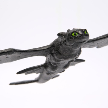 Dreamworks Dragons World of Berk - Toothless Soaring Dragon din filmul „How to Train Your Dragon 2025”, Planor, Negru, 4 ani+ - Img 4