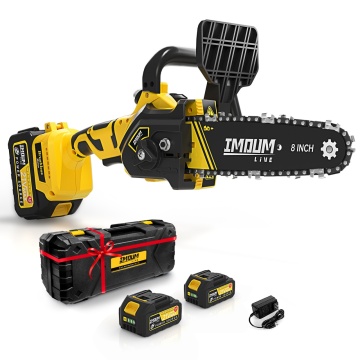 Drujba cu acumulator 8 inch, motor electric fara perii, 21V, 2 acumulatori 3.0Ah, Imoum Live - Img 2