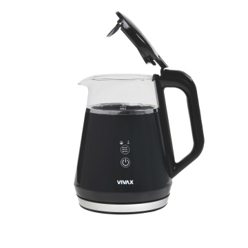 Fierbator Vivax WH-100DB, 1100 W, 1 litru, Digital, Sticla, Negru - Img 3
