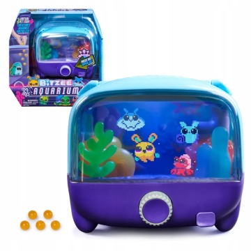 Figurina interactivă Spin Master Bitzee Acvariu, LED personalizabile, 30 personaje, 5 ani+