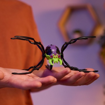 Figurina Skitter Bot Hex Bots – paianjen robotizat negru - Img 5