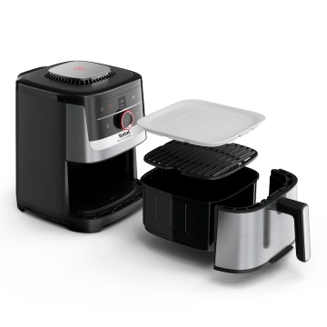 Friteuza cu aer cald Tefal Easy Fry Silence EY572DE1, 1670 W, 5l, 11 programe, pana la 220°C, afisaj digital, functie mentinere cald, argintiu & negru - Img 11