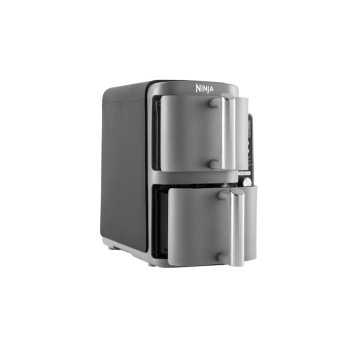 Friteuza dubla cu aer cald Ninja Double Stack 9.5L2470W, argintiu - Img 5