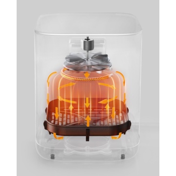 Friteuza Mova AeroChef FD10 Pro, Putere 1800 W, Capacitate bol 6 l, Tehnologie Dual HeatSync™, Temperaturi 50–230 °C, Sistem 360° Hot Poly-Air™, Ecran Tactil, 11 Programe, Negru - Img 9