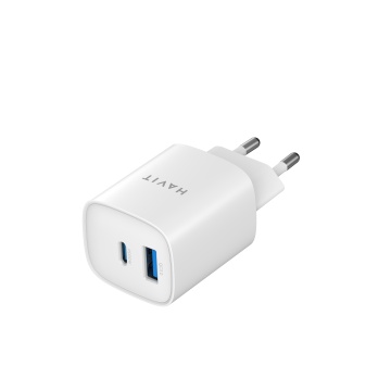 Incarcator priza HAVIT UC30 EU, 1 USB-A, 1 USB-C, 30W, Alb - Img 5